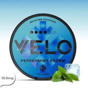 VELO Peppermint Storm 10.9mg nicotine pouches – original Swedish formula