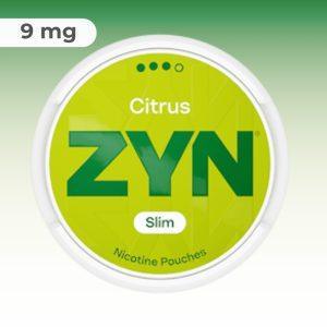 ZYN Slim Citrus 9mg nicotine pouches – original Swedish formula