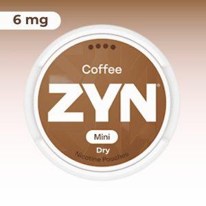 ZYN Mini Coffee DRY 6mg — שקיקי ניקוטין בטעם קפה