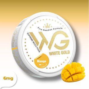 פאוץ ניקוטין White Gold Mango 6mg בטעם מנגו