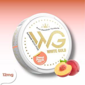 פאוץ ניקוטין White Gold Peach 12mg בטעם אפרסק